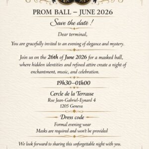 Bal des terminales 2026